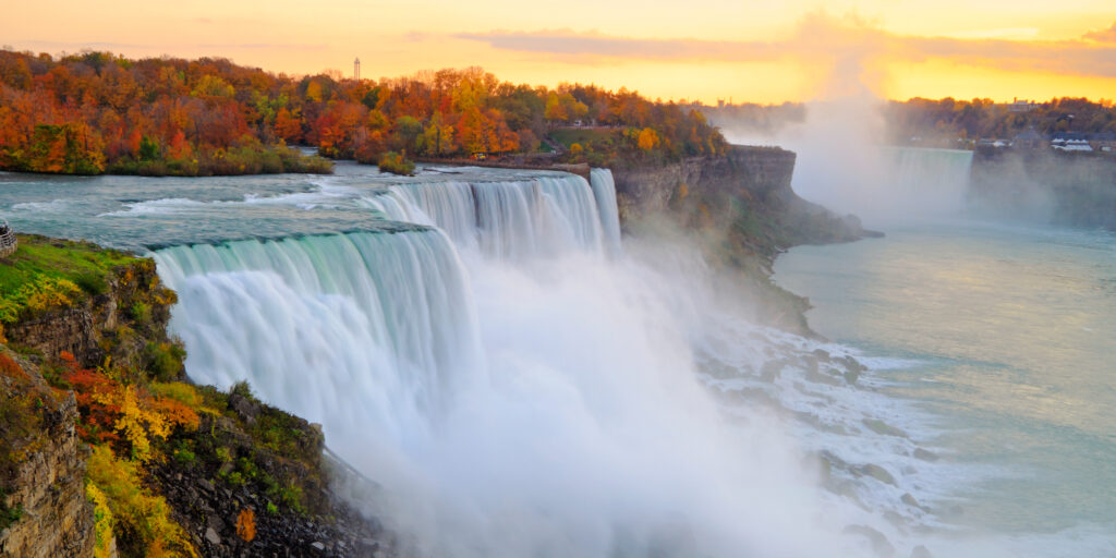 Niagara Falls Autumn Sunset